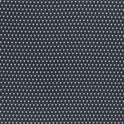 Baumwolle "Jule" dunkelblau mit Blümchen